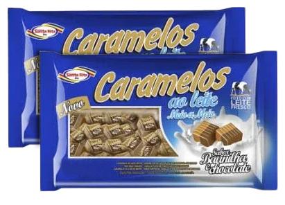 CARAMELO SANTA RITA MEIO A MEIO 588G
