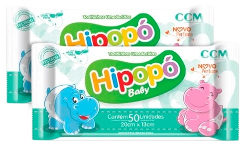 TOALHA UMED HIPOPO BABY C/50UN