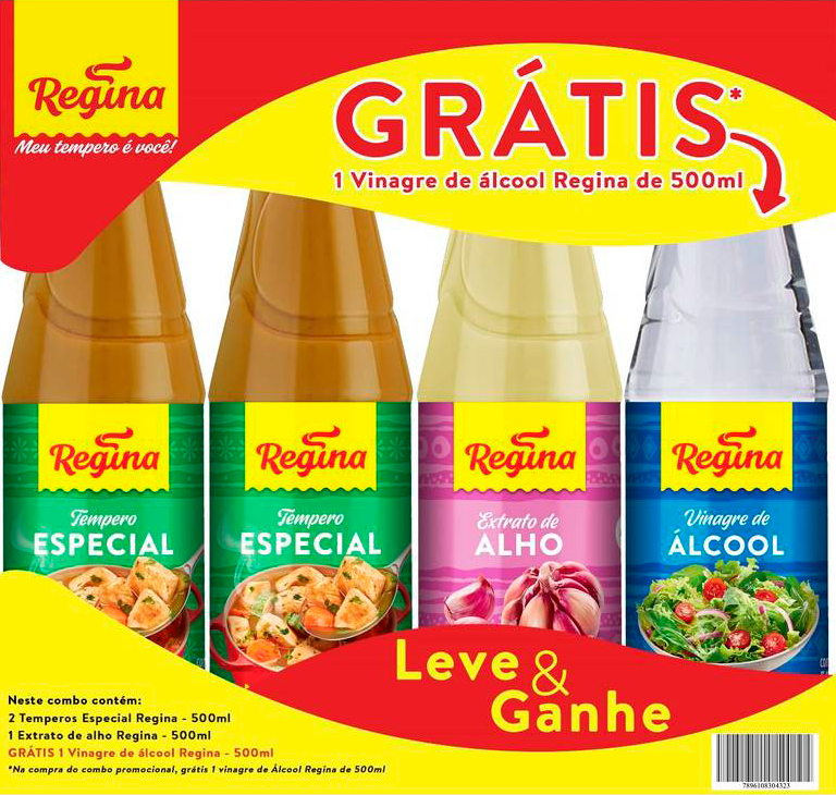 KIT.PROMOCIONAL REGINA ESPECIAL 4X500ML