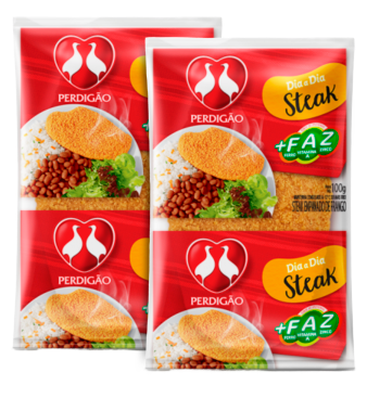 EMPANADO PERDIGAO STEAK DE FRANGO 100G