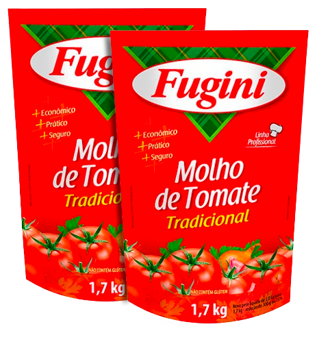 MOLHO TOMATE FUGINI TRAD FOOD SCH 1,7KG