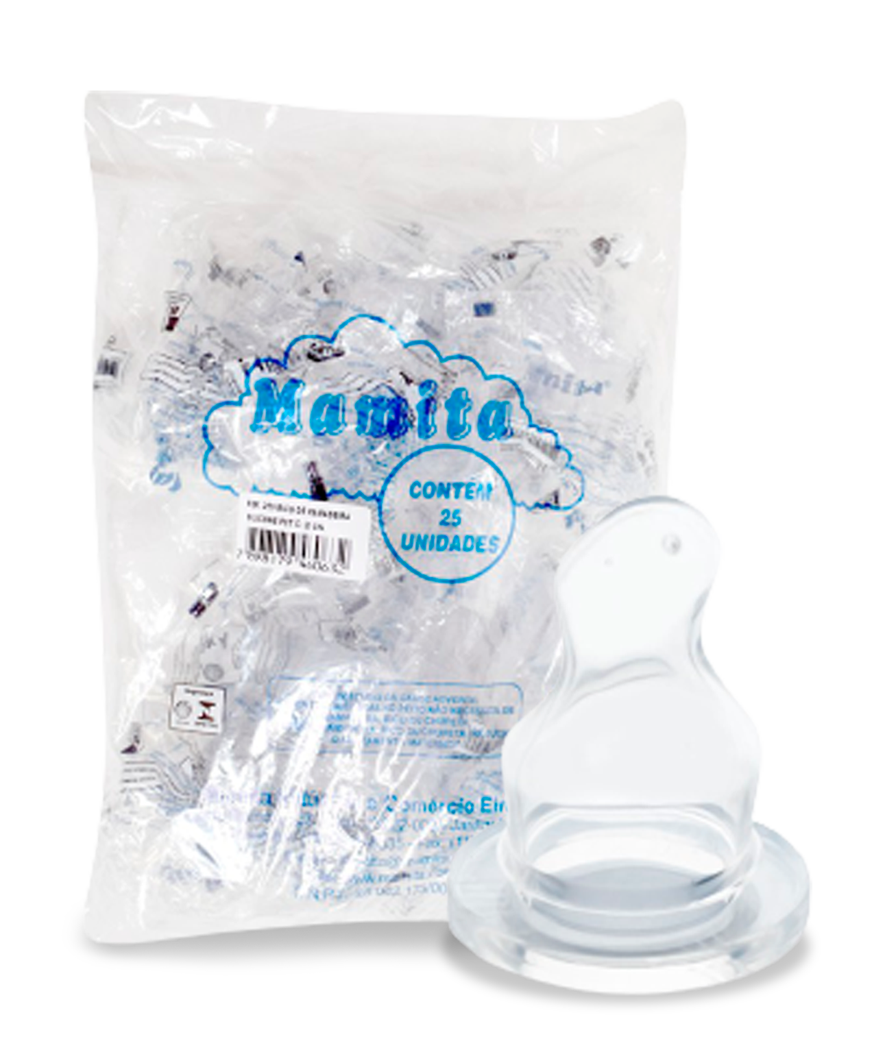 BICO DE MAMADEIRA SILICONE C/25UN